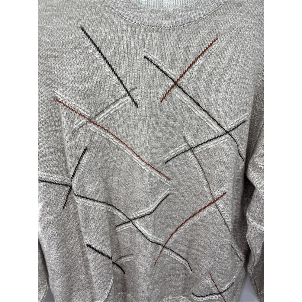 Bachrach Knit Sweater‎ Vintage Y2K 90's Men's Size Large Wool Blend